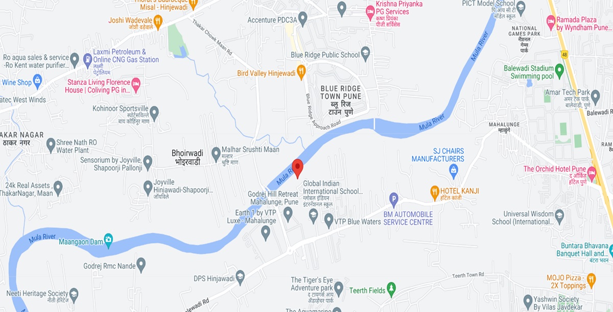 Godrej River Royale Mahalunge Location Map
